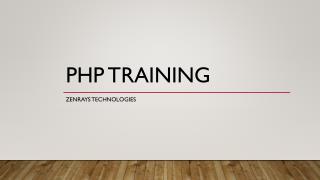 PHP training in Bangalore