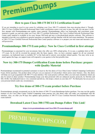 300-175 Cisco latest Exam Questions