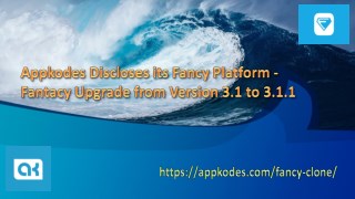 Fantacy Upgrade from Version 3.1 to 3.1.1 |Fancy clone