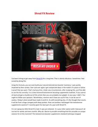 Buy Shred Fx