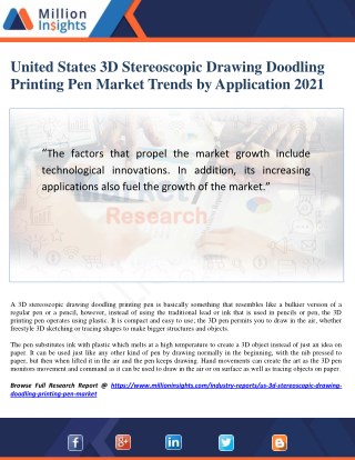 United States 3D Stereoscopic Drawing Doodling Printing Pen Market Size 2021 by Type