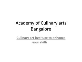 professional culinary arts schools in Lucknow