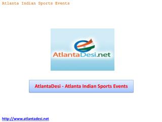 AtlantaDesi - Atlanta Indian Sports Events