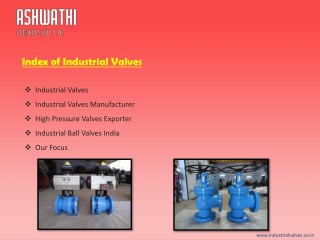 Industrial valves Manufacturer in India