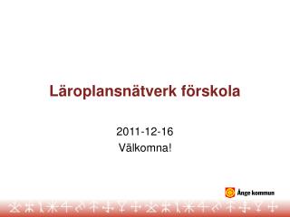 Läroplansnätverk förskola