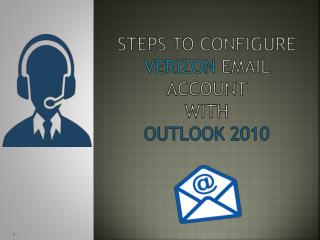Steps to Configure Verizon Email Account with Outlook 2016