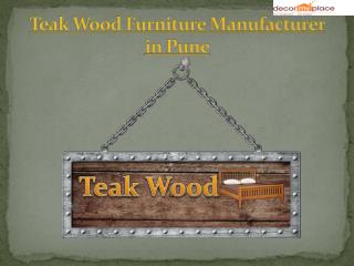 Best Teak Wood Furniture Manufacturer in Pune | Best Teak Wood Furniture in Pune | Decor My Place