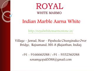 Indian Marble Aarna White