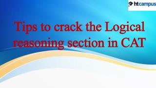 Tips to crack the Logical reasoning section in CAT