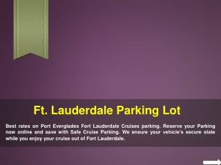 Parking Fort Lauderdale Port