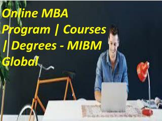 Online MBA Program | Courses | Degrees developing countries like India