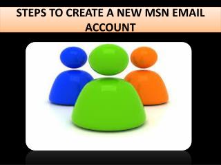 How to create an MSN email account