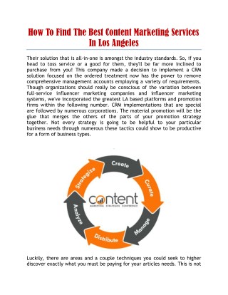 content marketing services los angeles