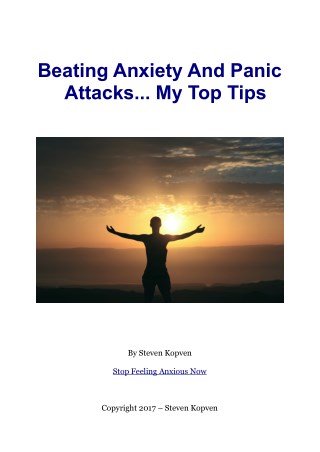 My Tips For Dealing With Anxiety And Panic Attacks