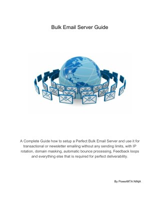 Bulk Email Server Guide