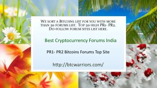 Best Cryptocurrency Forums India