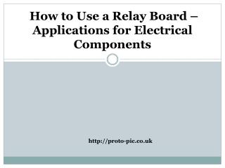 How to Use a Relay Board – Application