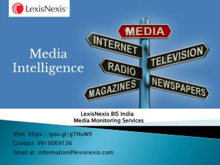 Affordable media monitoring services by LexisNexis India