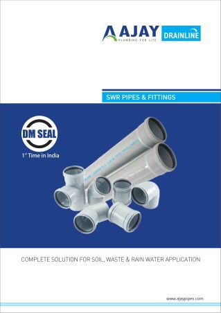 Ajay drainline catalogue swr pipes and fittings - sewage pipes and fittings - ajaypipes