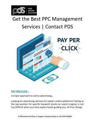 Get the Best PPC Management Services | Contact PDS