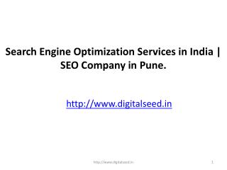 SEO Company in Pune | Search Engine Optimization Services| Digitalseed India