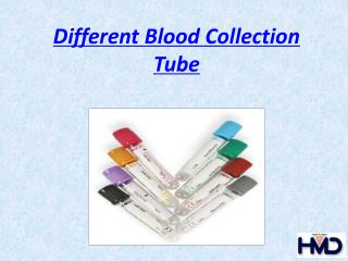 Different Blood Collection Tube