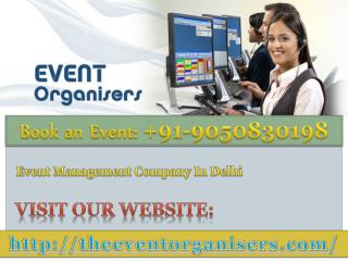 Event Management Companies in Delhi