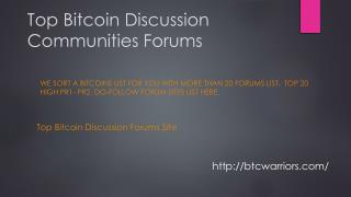 Best Cryptocurrency Forums Canada