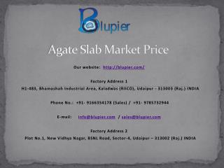 Agate Slab Market Price