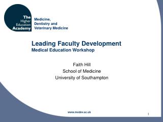 Leading Faculty Development Medical Education Workshop