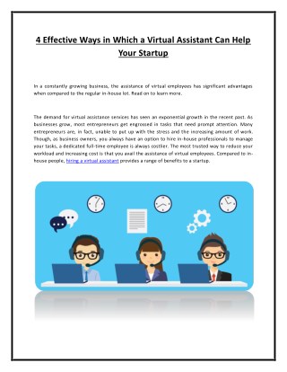 Hire Virtual Assistant in India