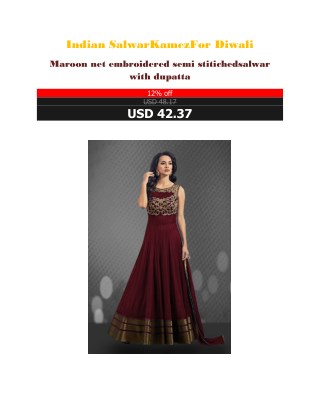 Indian Salwar Kamez For Diwali