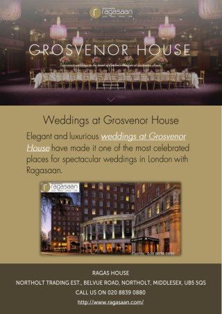 Weddings at Grosvenor House