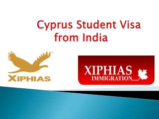 Cyprus Student Visa from India