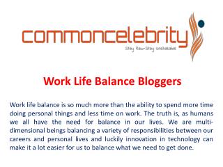 Work Life Balance Bloggers