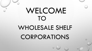 Aged Shelf Corporations