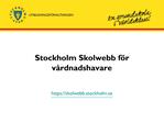 Stockholm Skolwebb f r v rdnadshavare