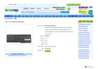 Dell Inspiron 9400 battery