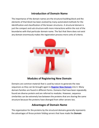 Register New Domain