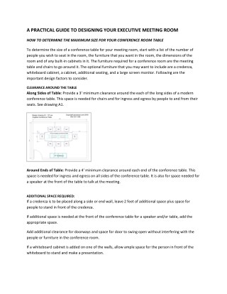 A Practical Guide To Designing Your Executive Meeting Room