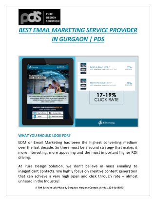 Best Email Marketing Service Provider in Gurgaon | PDS