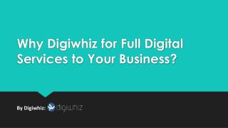 Why Digiwhiz for Full Digital Services to Your Business