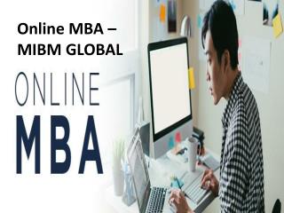 Online MBA The center subjects of the MIBM GLOBAL