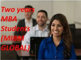 Two years MBA students as they get their degree in Mibm global