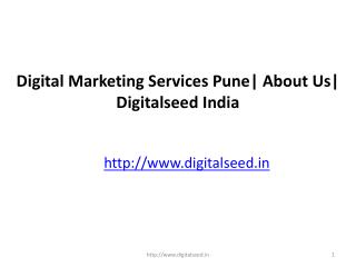 Digital Marketing Services Pune| About Us| Digitalseed