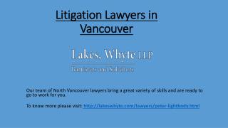 Litigation Lawyers in Vancouver