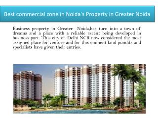 Best commercial zone in Noida's Property in Greater Noida