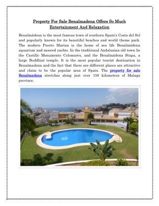 Property for Sale Benalmadena