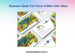 Business Cards, Full Colour & Matt Cello-Glaze