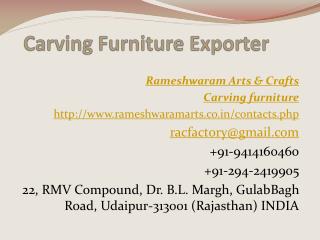 Carving Furniture Exporter